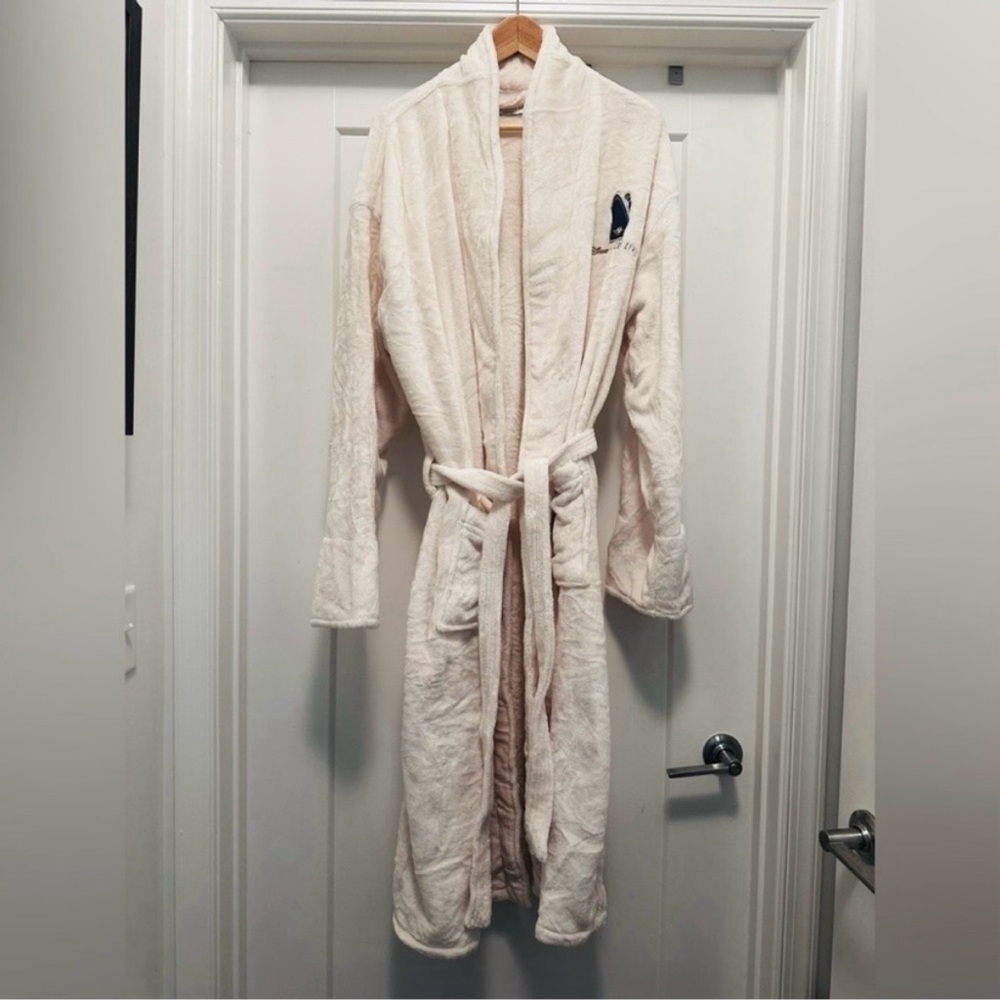 🌹 Like New! Beige Plush DISNEY CRUISE LINE Unisex Robe